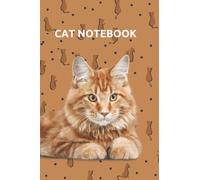 CAT NOTEBOOK: Fluffy Ginger White Cat Journal Notebook with Interior Motifs. Perfect for Cat Lovers. 6 x 9 in. Blank lined. (Cat Notebooks)