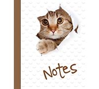Cat Notebook, Notes, Jotter, Notebook, Lined Pages: 100 lined pages, Notebook / Journal
