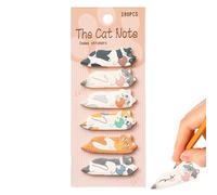Cat Notepad - 180 Sheets of Sticky Paper for Stationery and Office Use, Cartoon Sticky Notes - for Women Students Teachers Children School Work Class and Party