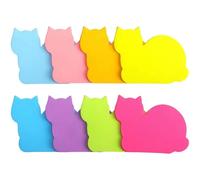 Cat Notes, 240 Sheets Portable Cute Colorful Paper Self-Stick Notepad for Office School Notebook Stationery Supplies