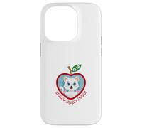 Cat Nyanyyang Paw Heart Apple Pop Art Case for iPhone 14 Pro