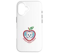 Cat Nyanyyang Paw Heart Apple Pop Art Case for iPhone 16