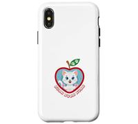 Cat Nyanyyang Paw Heart Apple Pop Art Case for iPhone X/XS