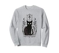 Cat Occult Witchcraft Symbol Mystical Pagan Art Sweatshirt