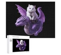 Cat on Dragon Funny Jigsaw Puzzles Wooden Picture Puzzle for Adults Home Decors Gift