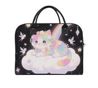 Cat on The Cloud Duffle Bag for Women Men - 30L Nylon Outdoor Gym Bag Lightweight Overnight Weekender Bags with Detachable Shoulder Strap, Carry on Luggage for Travel