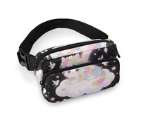 Cat on The Cloud Fanny Pack for Men Women, Durable Sling Chest Bag with Adjustable Strap & Large Pocket, Small Crossbody Bag for Running, Hiking, Cycling, Travel