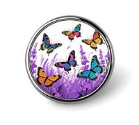Cat on The Cloud Lapel Pin Fashion Brooch Pin Cute Button Badges Round Button Pins Enamel Pins Metal Pinback for Hat Shirt Clothing Bags Decoration, Circular, Aluminum, no gemstone