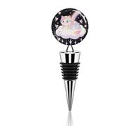 Cat on The Cloud Wine Stoppers Reusable Wine Bottle Stopper Decorative Champagne Stoppers Silicone Beverage Bottle Sealer Keep Fresh, Leakproof Wines Saver for Bar Party Decor