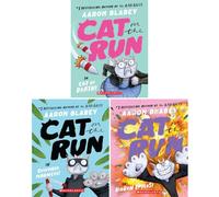Cat on the Run Series 3-Book Collection Set (Cat of Death, Cucumber Madness, Hidden Layers!) - Funny Illustrated Chapter Books for Kids