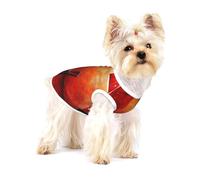Cat on the table Small Cotton Dog Vest Breathable Adjustable Pet T Shirt for Small Dogs Cats - Full Print Summer Puppy Clothes