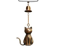 Cat Outdoor Decorations - Animal Statues Decoration Garden Bell Pendant | Elegant Meat for Decoration in Balconies, Doors, Houses, Gardens | Ornaments son
