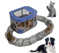 Cat Outdoor Tunnel Enclosed, Pet Tunnel Playground, Spacious Kitten, 35.43x27.56x23.62 Inches, Enclosure Garden, Lawn, Yard, Balcony, Easy Setup, Safe Play Area for Pets