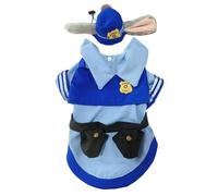 Cat Outfit - Officer Rabbit Theme Cosplay Outfit for Kitten - Costume for Small Dog - for Masters and Animal Friends Party Birthday Halloween Christmas Carnival Travel