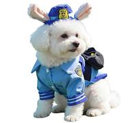 Cat Outfit, Rabbit Policeman Design, Kitten Outfits, Small Dog Costume, for Animal Lovers, Photography, Birthday, Costume Party, Halloween, Social Meeting, Theme Event, Christmas