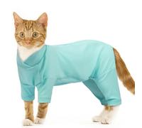 Cat Overall, Cat Post Surgery Suit Four Legs Clothes Winter Jacket for Everyday Wear(Blue, 2XL)