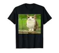 Cat Owl Funny Cursed Hello bro Brainrot Meowl hi vro Meme T-Shirt