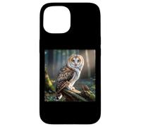 Cat Owl Funny Cursed Internet Trendy Meme Case for iPhone 15