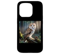 Cat Owl Funny Cursed Internet Trendy Meme Case for iPhone 15 Pro