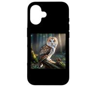 Cat Owl Funny Cursed Internet Trendy Meme Case for iPhone 16