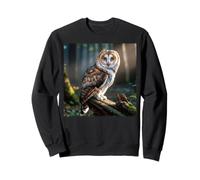 Cat Owl Funny Cursed Internet Trendy Meme Sweatshirt