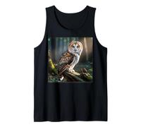 Cat Owl Funny Cursed Internet Trendy Meme Tank Top