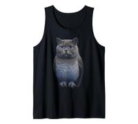 Cat Owl Funny Cursed Tank Top
