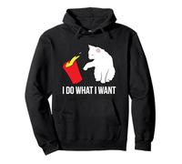 Cat Owner Gift Love Cats I Do What I Want Funny Cat Pullover Hoodie
