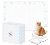 Cat Pads Refills 16.9 x 11.4 inches 50 Count Super Absorbent Pee Pads with Odor Control Compatible with Tidy Cats Breeze System