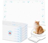 Cat Pads Refills 25 Count 16.9 x 11.4 inches Super Absorbent Pee Pads with Odor Control Compatible with Tidy Cats Breeze System