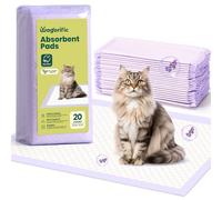 Cat Pads Refills for Tidy Cats Breeze Litter System - Super Absorbent 6-Layer Pads for Odor Control, Lavender Scented - 16.9" x 11.4" - Pack of 20 Litter Box Replacement Pads