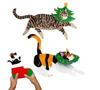 Cat Paper - Doll Craft Kit for Fun, Flexible Posable Bulldog with Jointed Design, Creative Feature, Easy Assemble Function, Craft Tool, Hobby Accessory for Desktop, School, Home 7.87x5.91 Inches