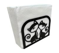 Cat Paper Holder, Napkin Table Dispenser, Compact Size for Dining, Decorative Design with Stable Base, Home Guest Countertop Accessory, Bathroom Toilet Restaurant Dinner Party Organization