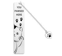 Cat Paw Bookmark Portable Cute Bookmarks Tool, Exquisite Book Marks Gifts for Reading Women, Cat Bookmarks Tool for Women, Ideal Cat Book Mark Perfect for Cat and Book Lovers