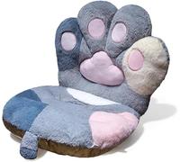 Cat Paw Chair Cushion Comfy Plush Desk Seat Pads Cozy Seat Cushion s Cat Claw Lumbar Back Support Pillow for Gamer Chair Floor Sofa Dining Room Bedroom (Blue, 45x40cm)