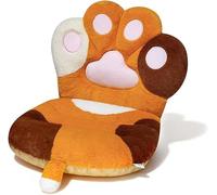 Cat Paw Chair Cushion Comfy Plush Desk Seat Pads Cozy Seat Cushion s Cat Claw Lumbar Back Support Pillow for Gamer Chair Floor Sofa Dining Room Bedroom (Orange, 45x40cm)