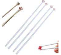 Cat Paw Chopsticks, Cute & Unique Pink Paw Prints Reusable Non-Slip Chopsticks, Durable & Lightweight Cat Claw Design, Fun Idea Gifts for Girlfriends Cat Lovers (2Pcs)