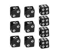 Cat Paw Dice Set - 10 Pieces Resin Game Dices for Board Games Camping Travel Home Picnic Dormitory, 16mm Six-Sided D6-Dice for Family Friends Teens Adults Beginners | Fun Tabletop Decor