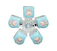 Cat Paw Fidget Spinner with Light and Click Sounds - Mechanical Keyboard Key Switch Sensory Toy, LED Light Up Fidget Toy for Stress Relief, Portable for Adults Teens (5 keys)