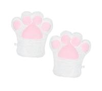 Cat Paw Gloves Women Winter Warm Gloves Plush Animal Claw Gloves Winter Thick Warm Thermal Gloves Faux Fur Fingerless Gloves Hand Warmer Handwear Halloween Cosplay Performance Mittens for Women