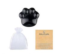 Cat Paw Healing Crystals Worry Stones for Anxiety, Natural Crystals and Healing Stones Anxiety Relief Items Meditation Accessories Stress Relief Cat Gifts for Cat Lovers