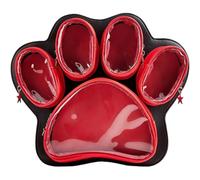 Cat Paw Ita Bag, Kawaii Cute Paw Backpack Ita Display Backpack Large Capacity Pin Bags with Clear Window Aesthetic Crossbody Shoulder Bag