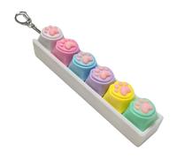 Cat Paw Keycaps, Soft Touch, 12x2x2.5cm, Fidget Keyboard Pendant, Portable Stress Toy, Cl ip-O n, For Study, Work, Travel, Home, Office, Programmers, College Students, Collectors, Conference
