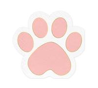 Cat Paw Napkins - 15.5 x 14.5 cm - Pack of 12 - Cute Paw Shaped Paper Napkins - Kids Birthday Cat Party Decoration Theme Party