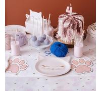 Cat Paw Paper Tablecloth, 180 x 120cm
