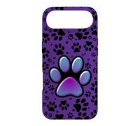 Cat Paw Pattern Cute Purple Blue - cats kitten pets paws Case for iPhone Air