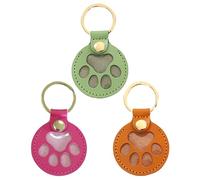 Cat Paw Pendant - 9.2x6cm Pet Hair Keychain, PU Leather Keepsake, Memory Souvenir Jewelry Accessory | Thoughtful Paw Print Charm Holder For Family Friends Daily Wear Home Birthday Ceremony Travel