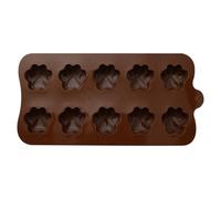 Cat Paw Silicone Mould - Silicone Paw Moulds, Cute Paw Print Mould | Paw Print Baking Mould, Flexible Baking Mould, 10 Cav