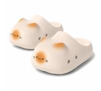 Cat Paw Slippers, 3D Ears & Tail, Thick EVA Cloud Cushion Sole, Breathable Closed-Toe Clogs with Arch Support, Adjustable Strap 2-in-1 Sandals for Indoor & Outdoor