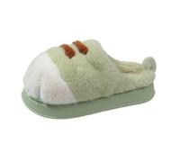 Cat Paw Slippers for women, Cat Feet Slippers, House Fun Cozy Warm Fuzzy Winter Slippers, Non-slip Soft Memory Foam (Green, Adult, Women, 6, Numeric Range, UK Footwear Size System, 6.5, Medium)